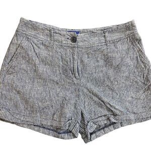 Apt 9 torie size 10 striped linen blend women’s shorts